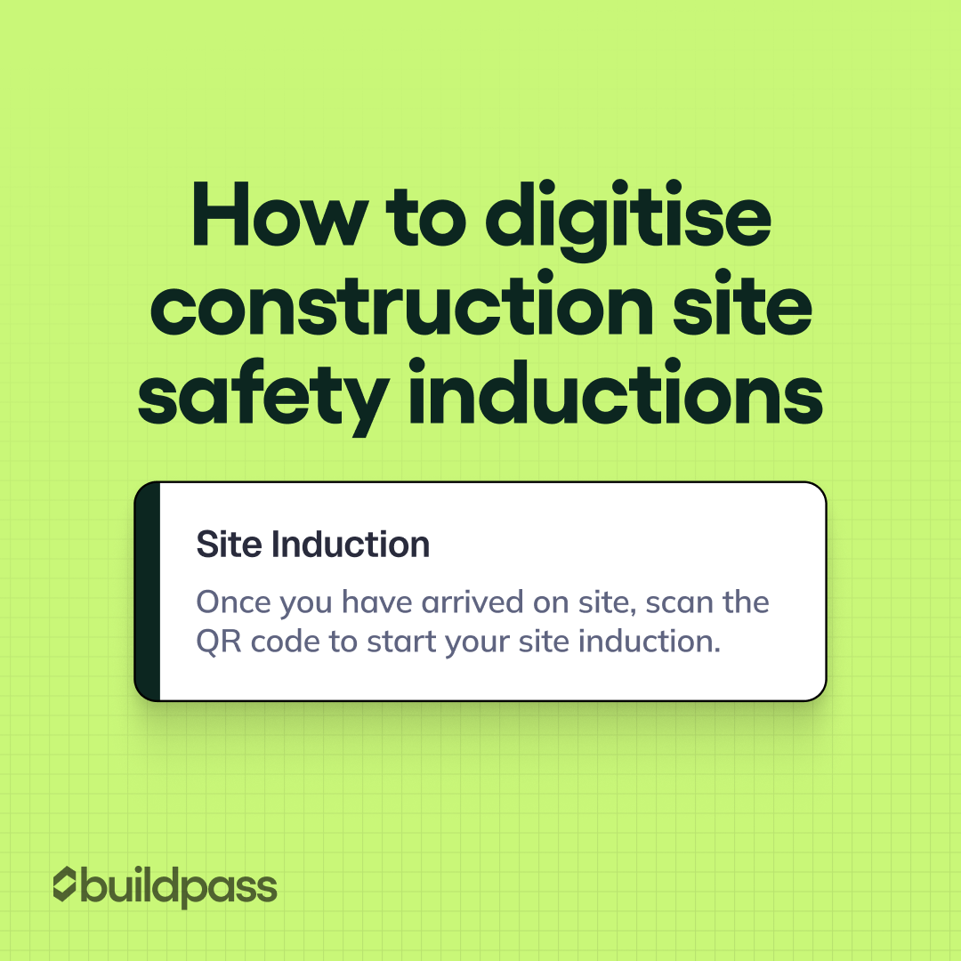 How to digitise construction site safety inductions