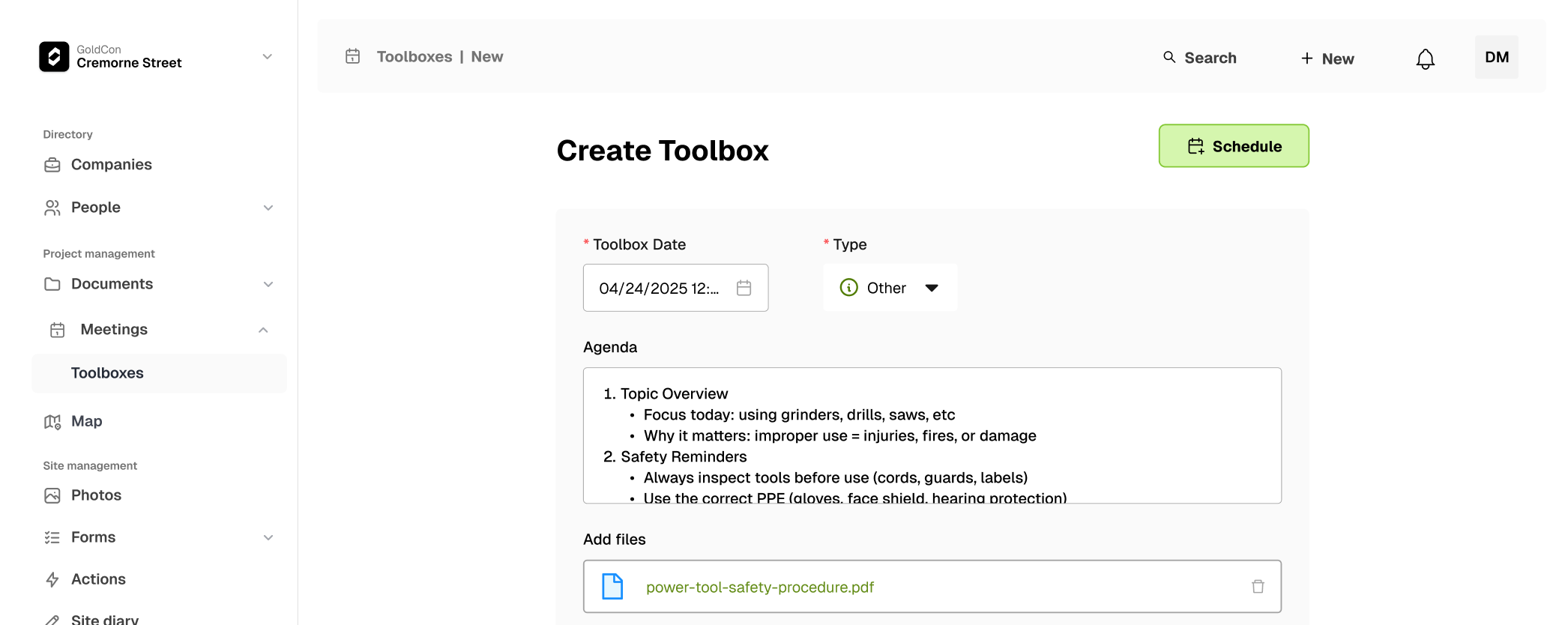 Toolbox Talks