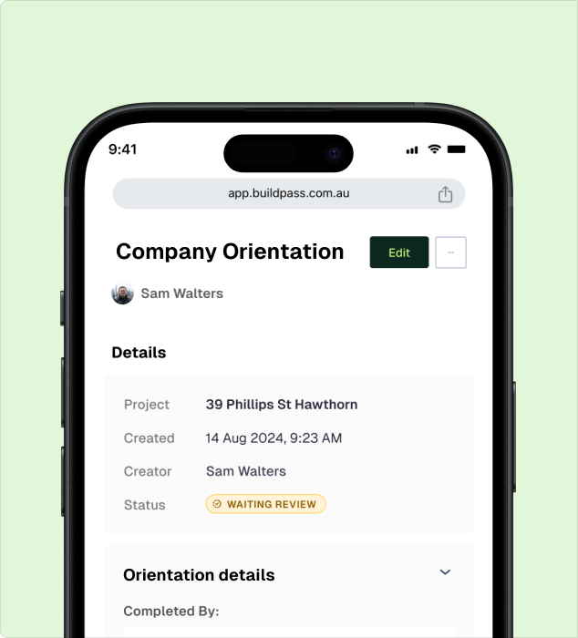 Instant orientation updates and notifications